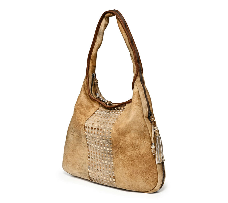 Old Trend Dorado Expandable Leather Hobo Shoulder Bag — View 5