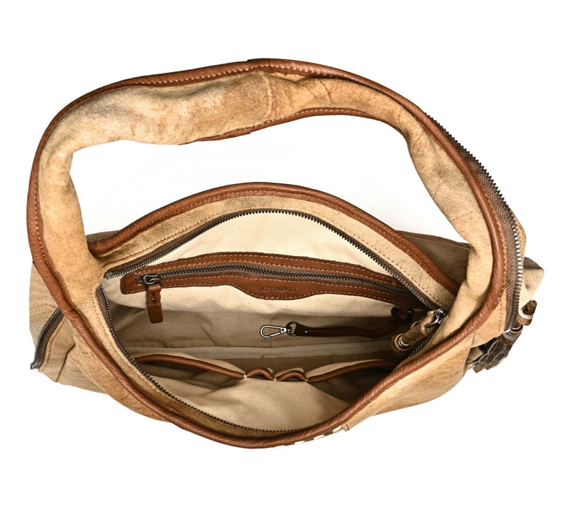 Old Trend Dorado Expandable Leather Hobo Shoulder Bag — View 2