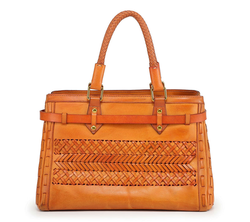 Old Trend Lantana Leather Satchel with ShoulderStrap — View 3