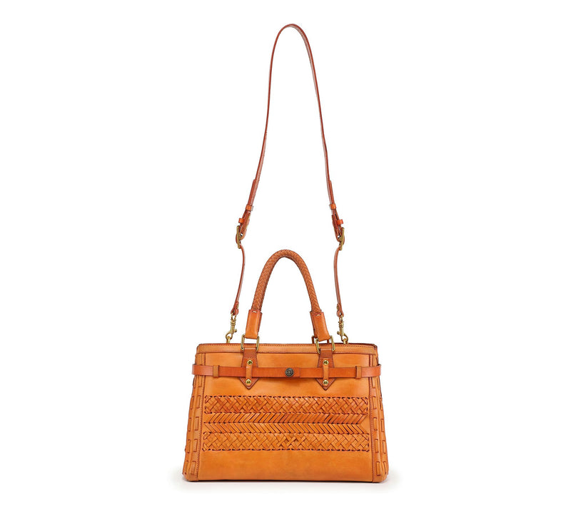 Old Trend Lantana Leather Satchel with ShoulderStrap — View 8
