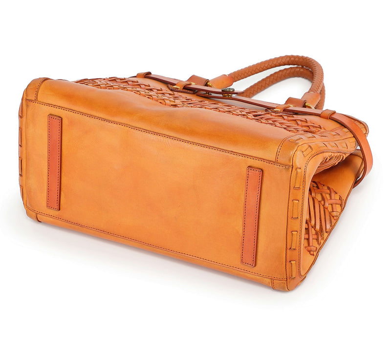 Old Trend Lantana Leather Satchel with ShoulderStrap — View 4