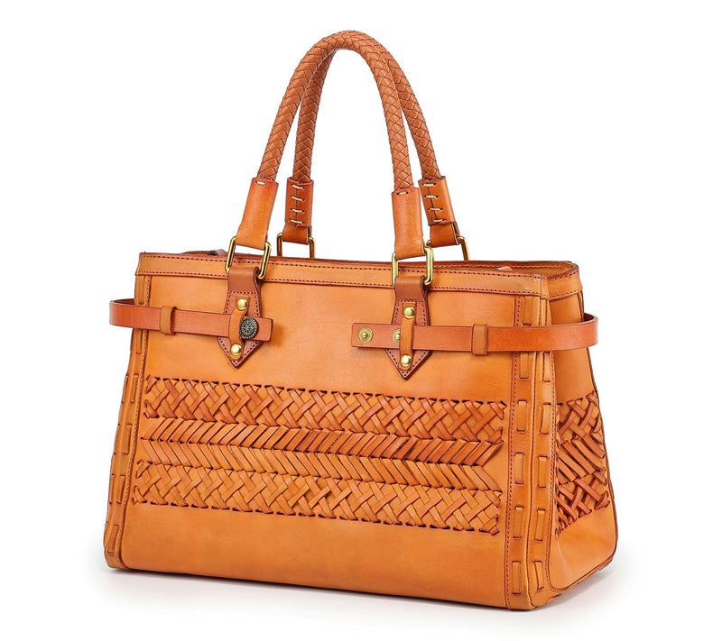 Old Trend Lantana Leather Satchel with ShoulderStrap — View 6