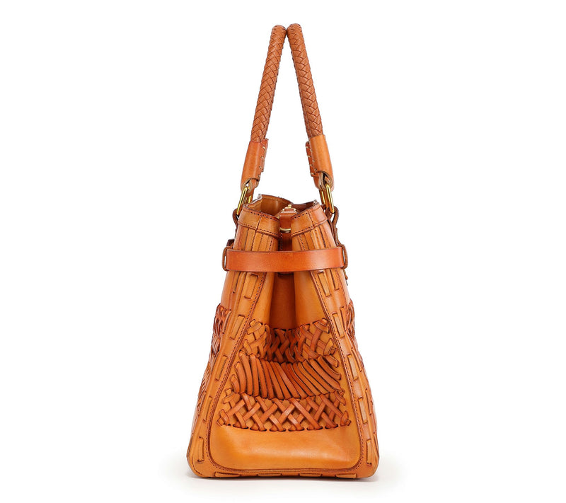 Old Trend Lantana Leather Satchel with ShoulderStrap — View 5