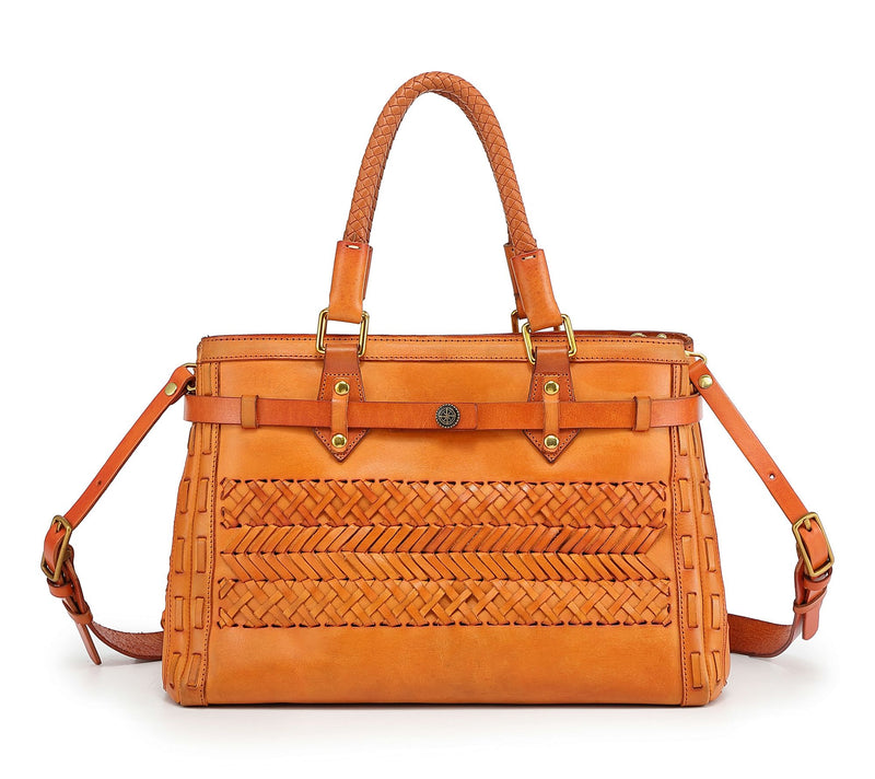Old Trend Lantana Leather Satchel with ShoulderStrap — View 7