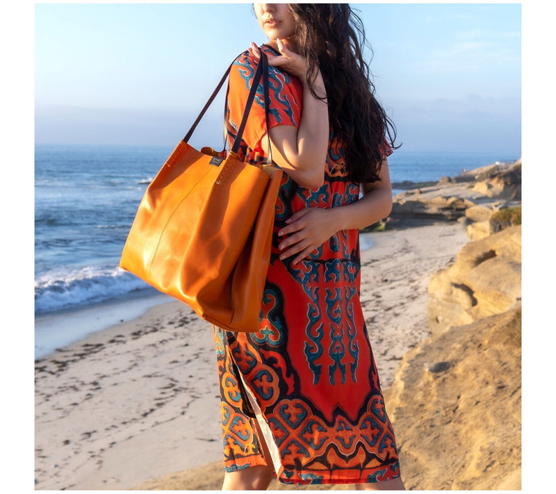 Old Trend Calla Leather Carryall Tote — View 7
