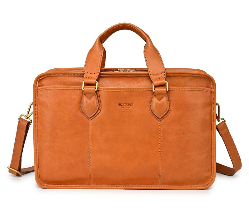 Old Trend Speedwell Leather Briefcase with Shoulder Strap — View 16