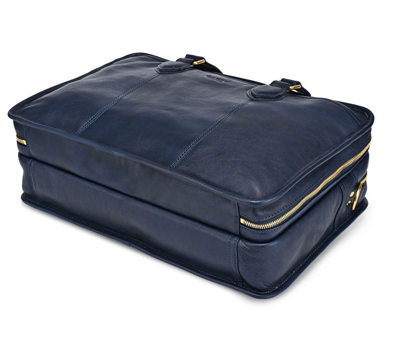 Old Trend Speedwell Leather Briefcase with Shoulder Strap — View 5
