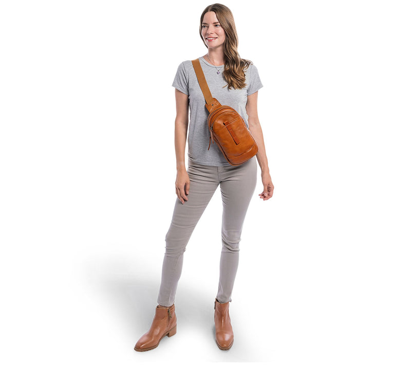 Old Trend Sun Wing Leather Sling Bag — View 7