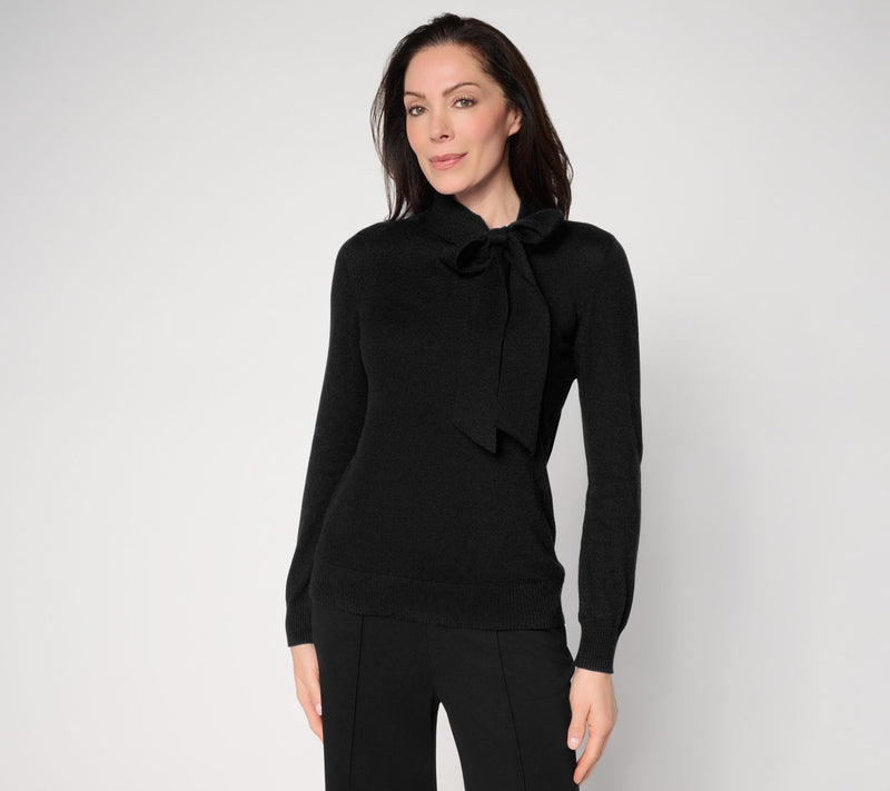 Carla Rockmore Collection Bow Neck Sweater — View 5