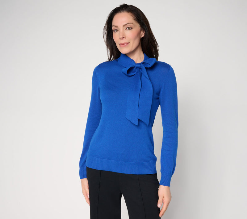 Carla Rockmore Collection Bow Neck Sweater — View 9