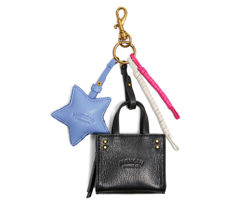 American Leather Co. Leather Bag Charms Set — Main view