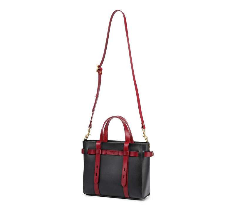 Old Trend Westland Mini Leather Tote with Shoulder Strap — View 8