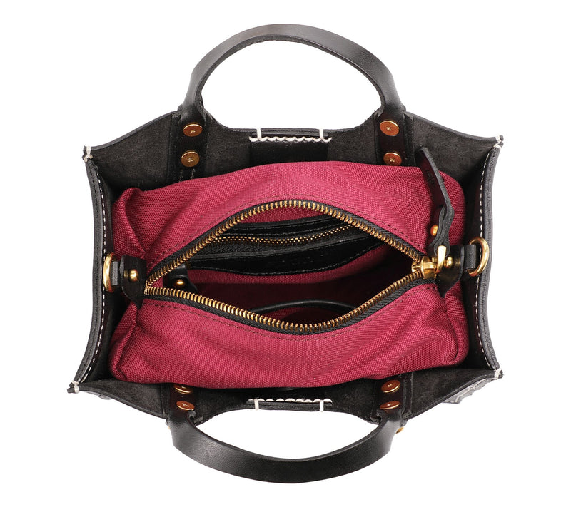 Old Trend Rosa Leather Transport Tote with Shoulder Strap — View 2