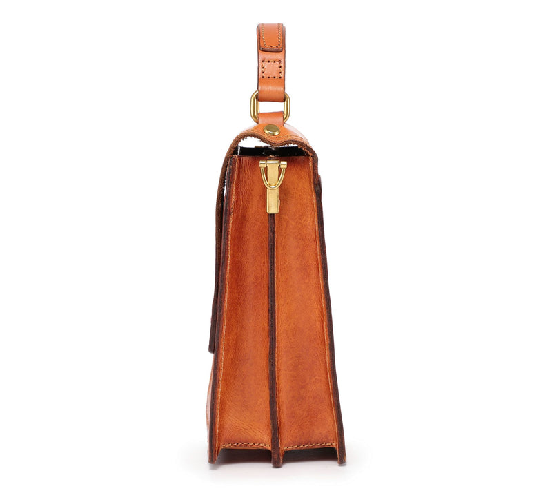 Old Trend Basswood Leather Top Handle Crossbody — View 5