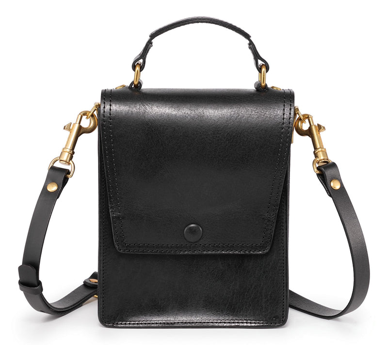 Old Trend Basswood Leather Top Handle Crossbody — View 13