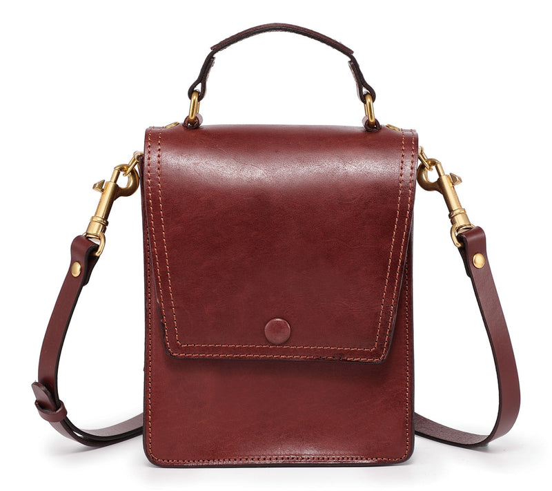 Old Trend Basswood Leather Top Handle Crossbody — View 14