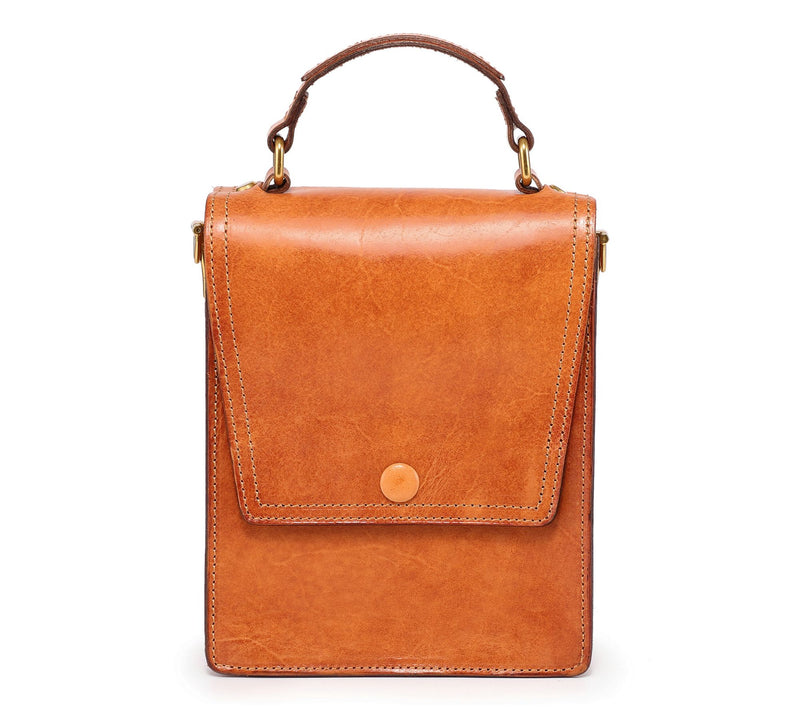 Old Trend Basswood Leather Top Handle Crossbody — View 6