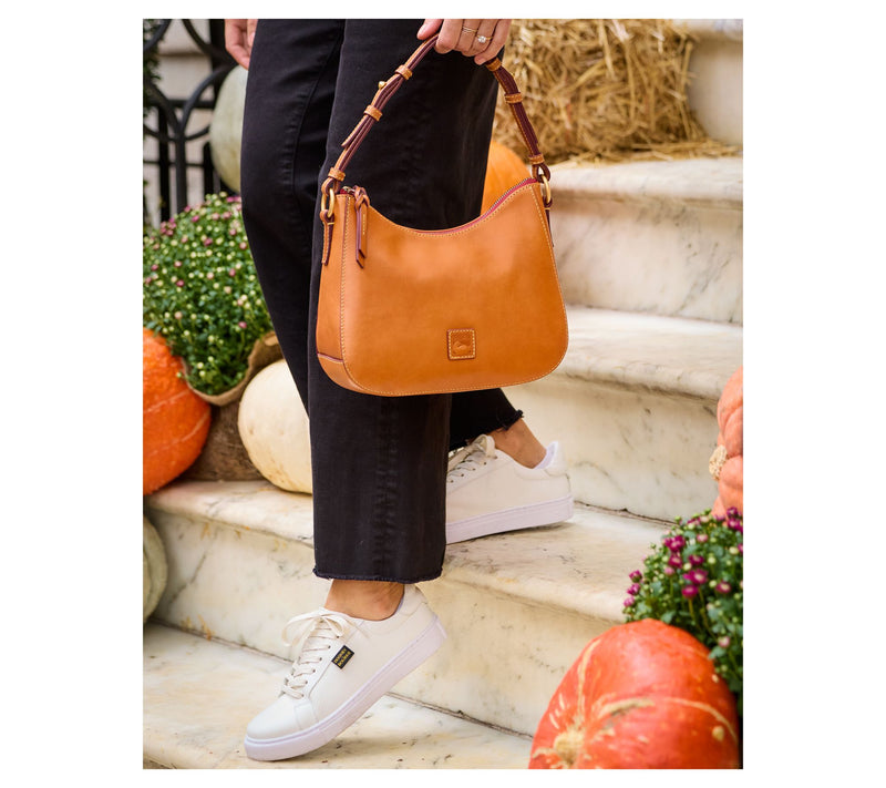 Dooney & Bourke Florentine Leather Small Kiley Hobo — View 8