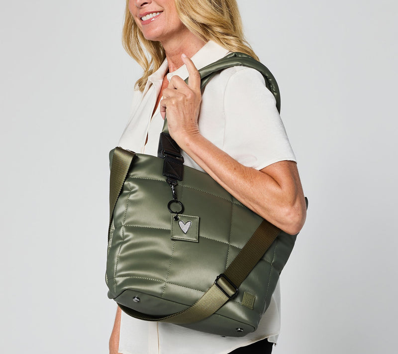 IHKWIP Checkmate Quilted Tote w/ 2 Crossbody Straps — View 18