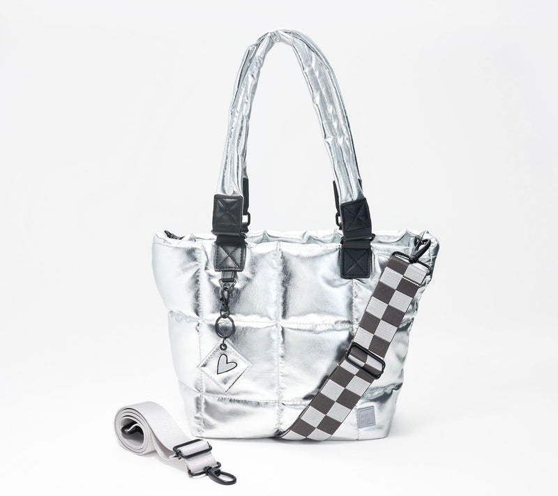 IHKWIP Checkmate Quilted Tote w/ 2 Crossbody Straps — View 15