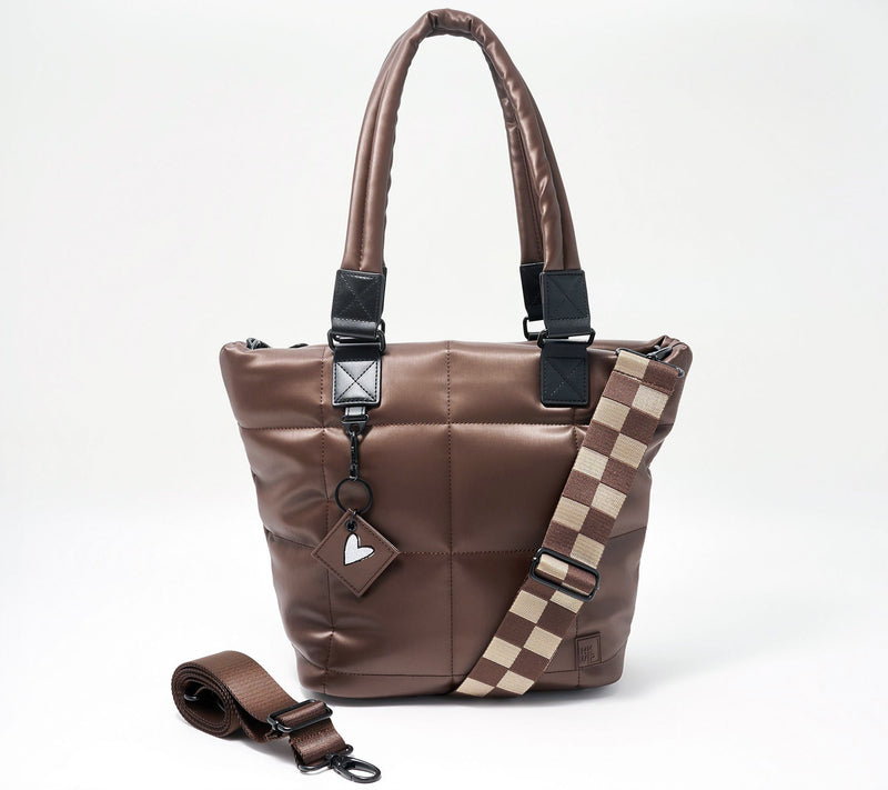 IHKWIP Checkmate Quilted Tote w/ 2 Crossbody Straps — View 9