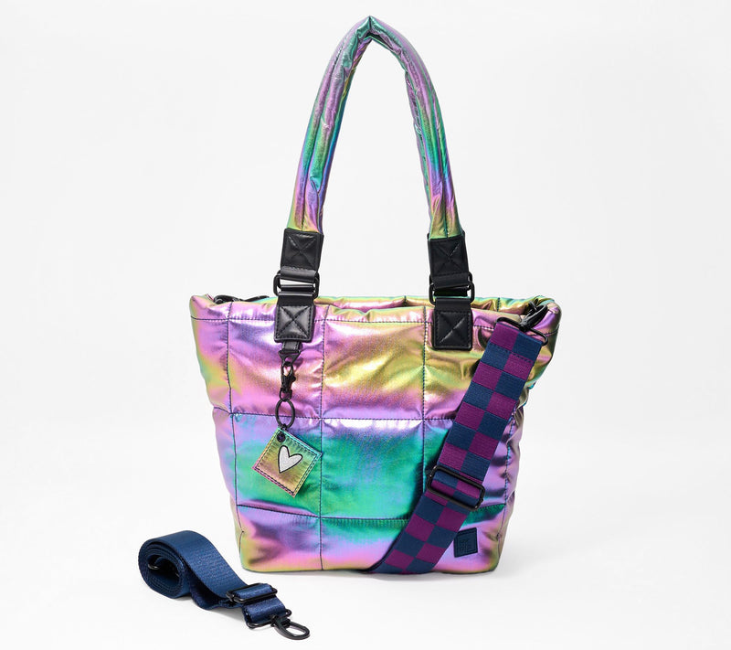 IHKWIP Checkmate Quilted Tote w/ 2 Crossbody Straps — View 5