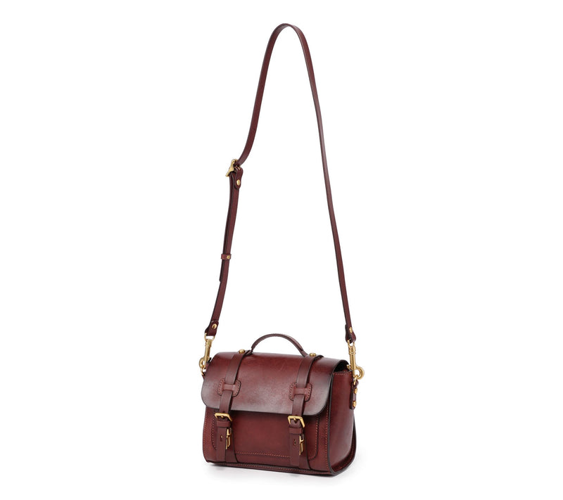Old Trend Ficus Mini Leather Satchel with Shoulder Strap — View 6