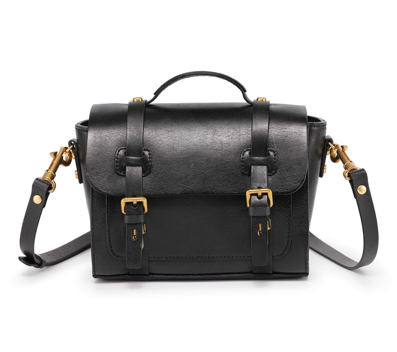 Old Trend Ficus Mini Leather Satchel with Shoulder Strap — View 13