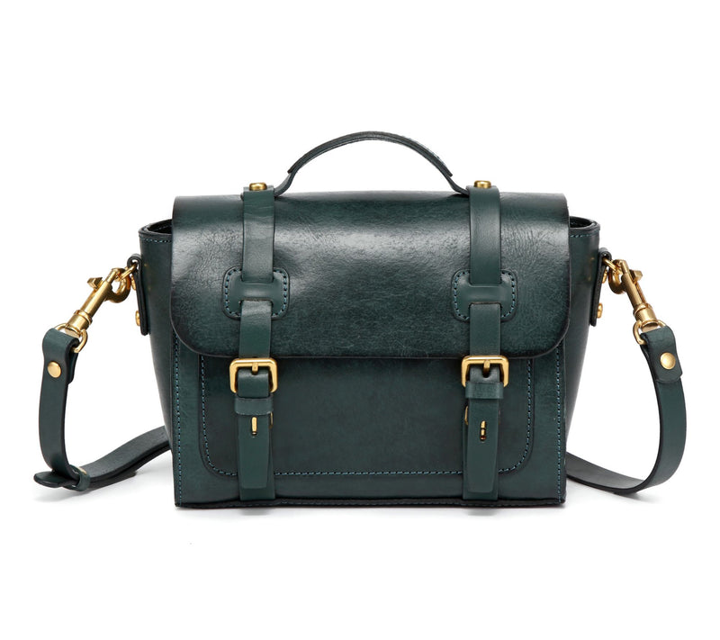 Old Trend Ficus Mini Leather Satchel with Shoulder Strap — View 15