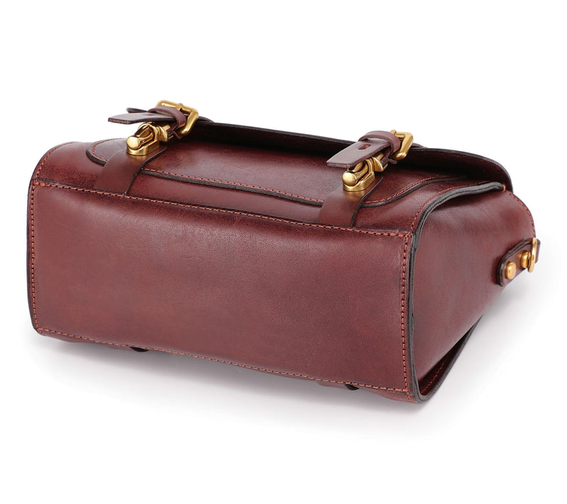 Old Trend Ficus Mini Leather Satchel with Shoulder Strap — View 5