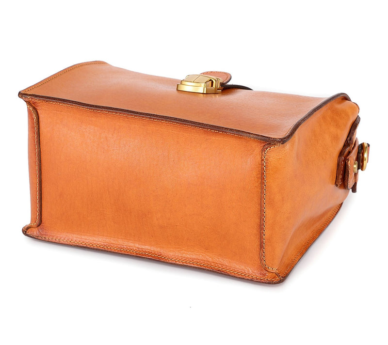 Old Trend Doctor Transport Leather Satchel w/ Crossbody Strap — View 5