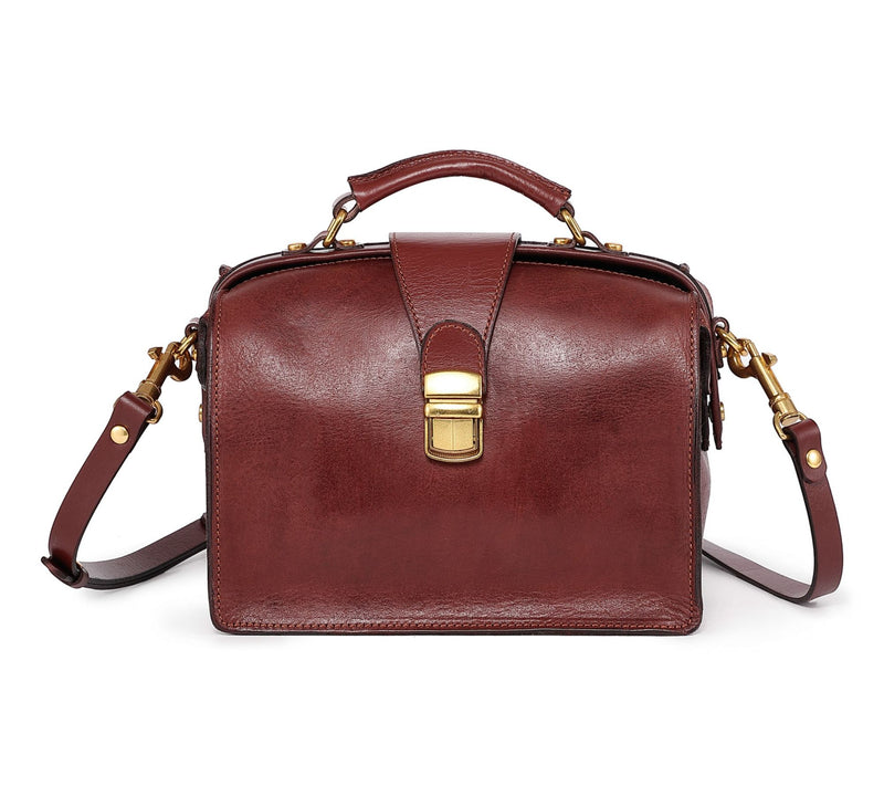 Old Trend Doctor Transport Leather Satchel w/ Crossbody Strap — View 14