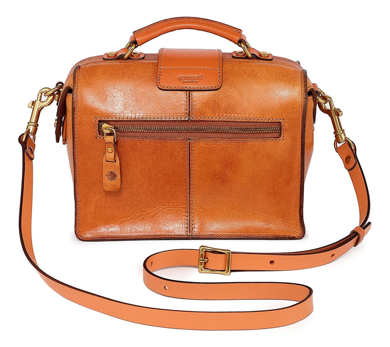 Old Trend Doctor Transport Leather Satchel w/ Crossbody Strap — View 4