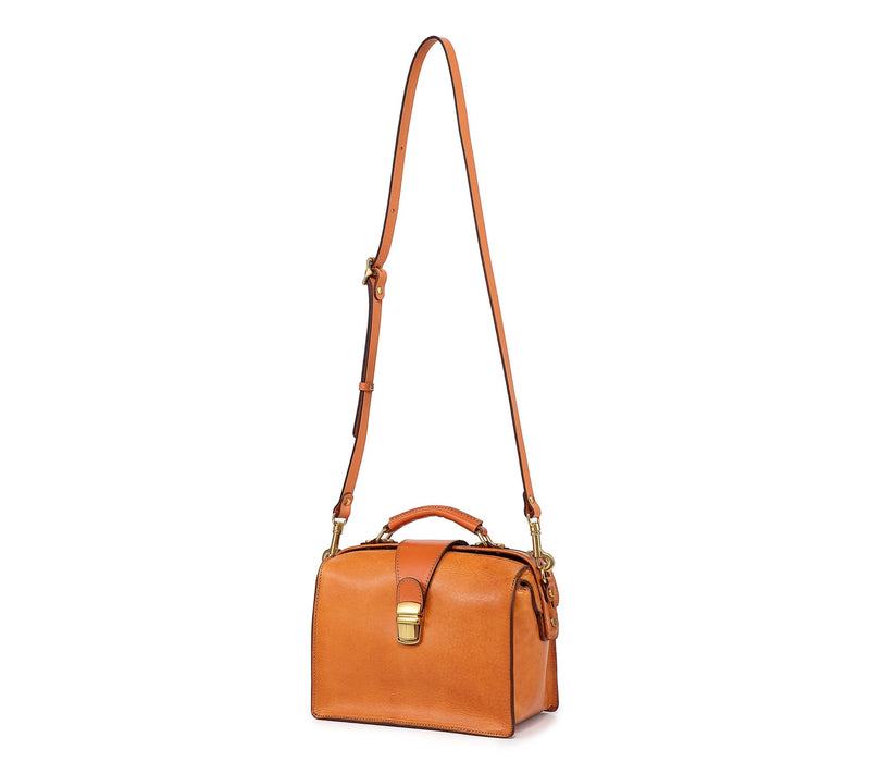 Old Trend Doctor Transport Leather Satchel w/ Crossbody Strap — View 6