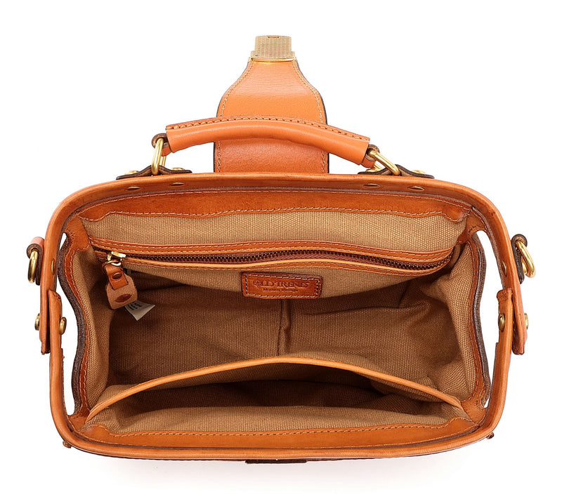 Old Trend Doctor Transport Leather Satchel w/ Crossbody Strap — View 2