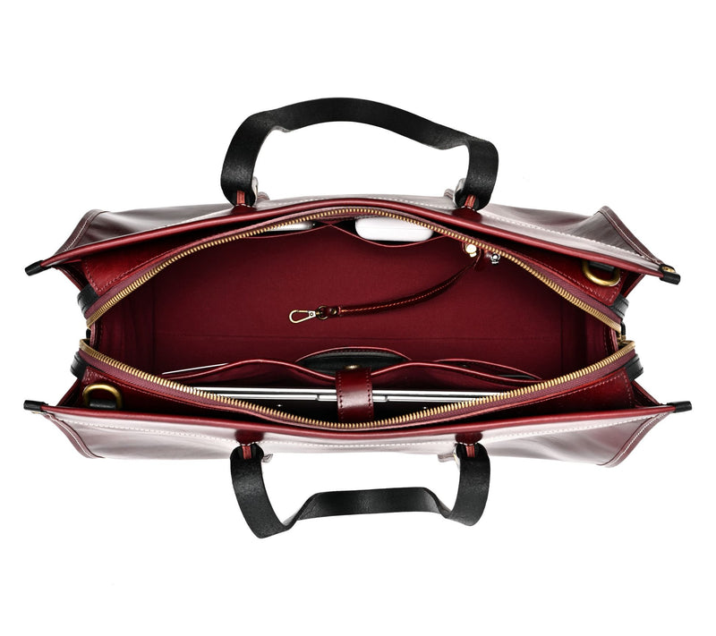 Old Trend Spring Hill Leather Weekender with Shoulder Strap — View 2