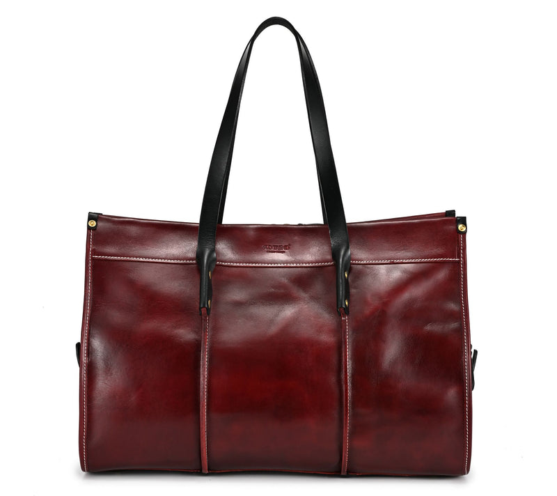 Old Trend Spring Hill Leather Weekender with Shoulder Strap — Main view