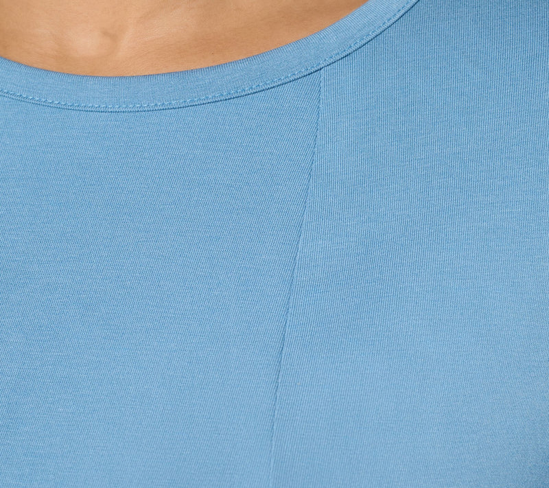 Denim & Co. Essentials Favorite Jersey Fit and Flare Top — View 6