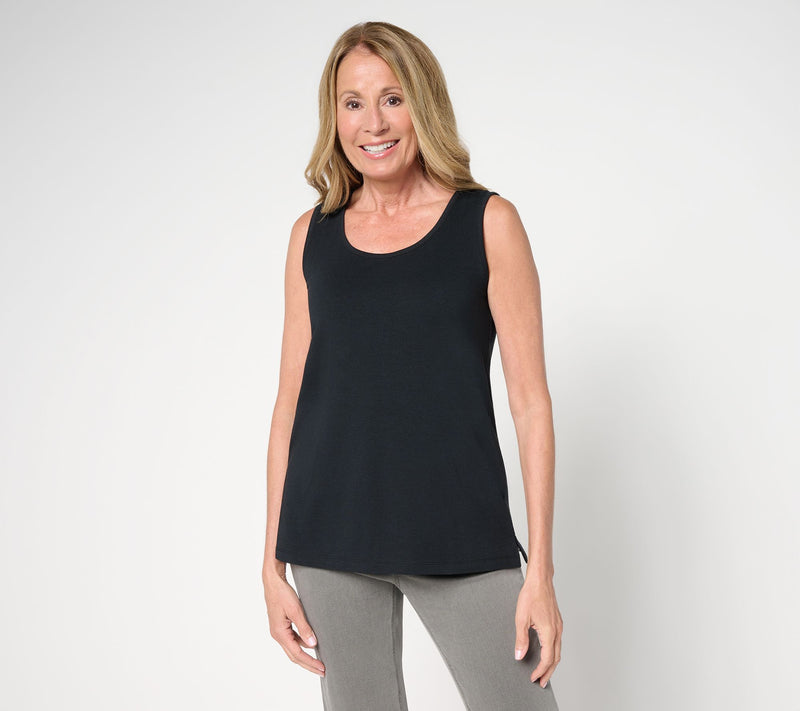 Denim & Co. Essentials Favorite Jersey Scoop Neck Tank Top — View 11