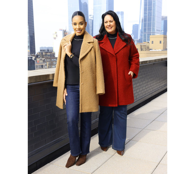 Dennis Basso Regular Everyday Teddy Coat with Snaps — View 7