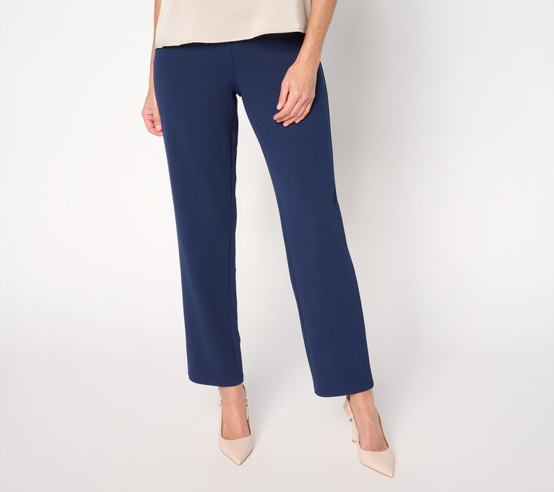 Dennis Basso Regular Luxe Crepe Hollywood High Waist Slim Leg Pant — View 13