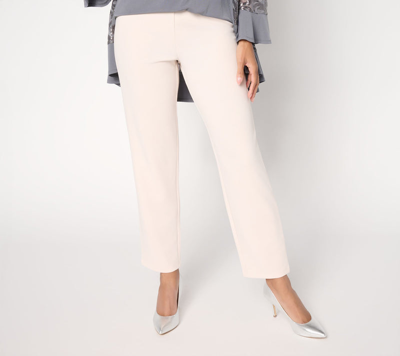 Dennis Basso Regular Luxe Crepe Hollywood High Waist Slim Leg Pant — View 14