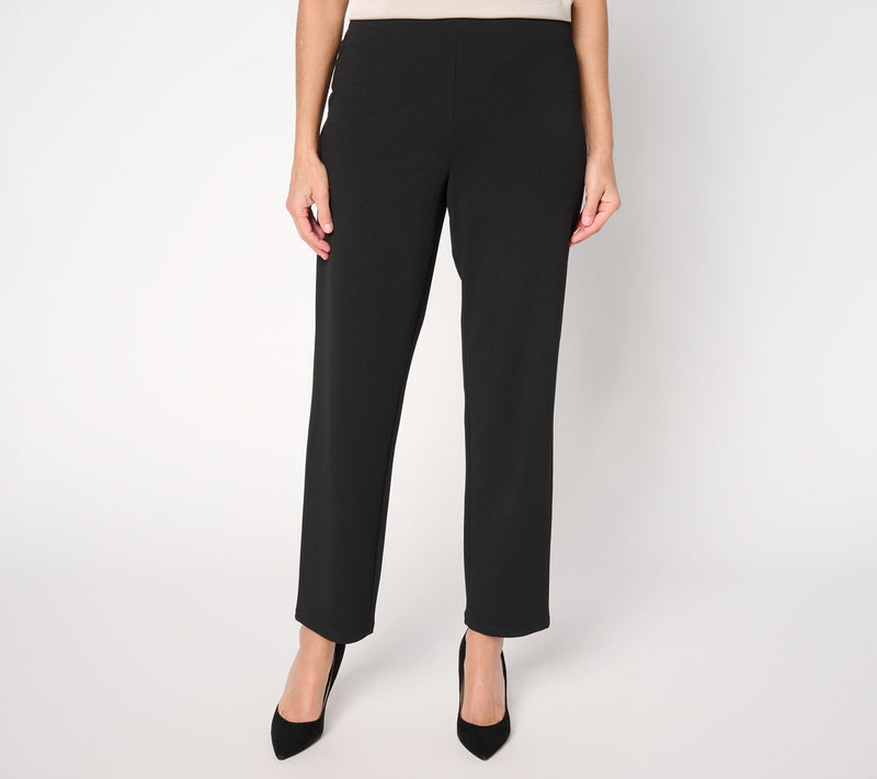 Dennis Basso Petite Luex Crepe Hollywood High Waist Slim Leg Pant — View 12