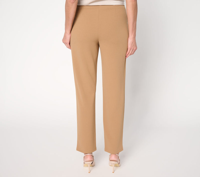 Dennis Basso Petite Luex Crepe Hollywood High Waist Slim Leg Pant — View 3