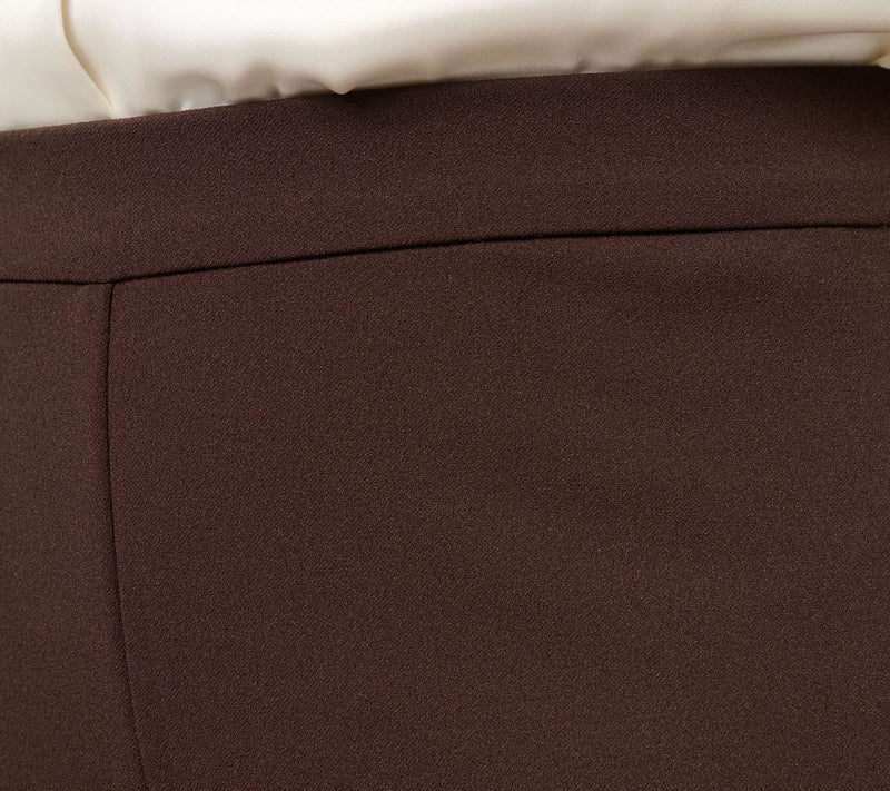 Dennis Basso Regular Luxe Crepe Wide Leg Pull-On Pants — View 12