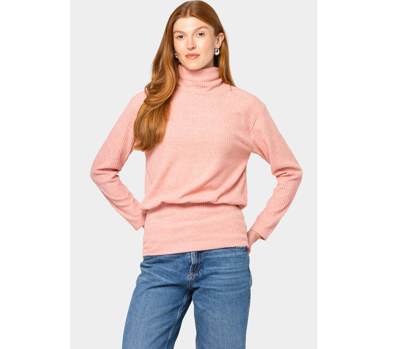 Peace Love World Rib Comfy Turtleneck — View 11