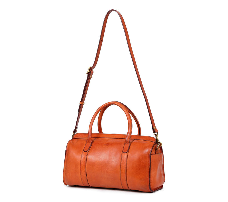 Old Trend Larkspur Leather Satchel with Shoulder Strap — View 4