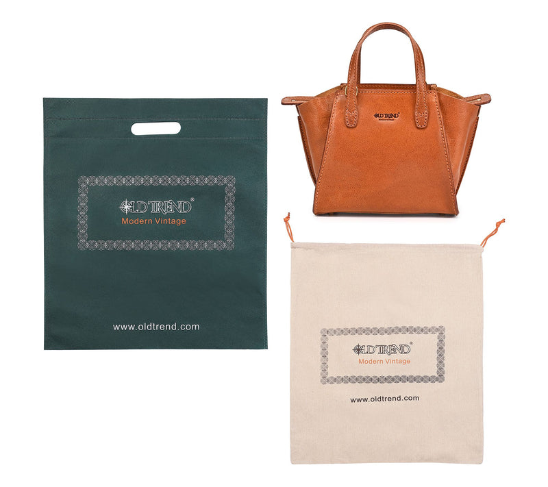 Old Trend Iris Mini Leather Tote with ShoulderStrap — View 6
