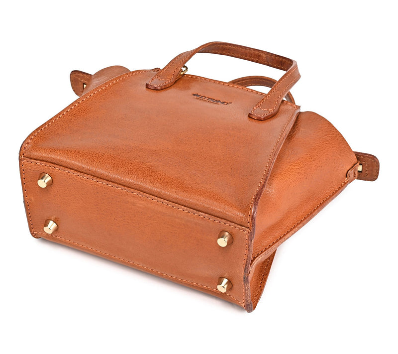 Old Trend Iris Mini Leather Tote with ShoulderStrap — View 4