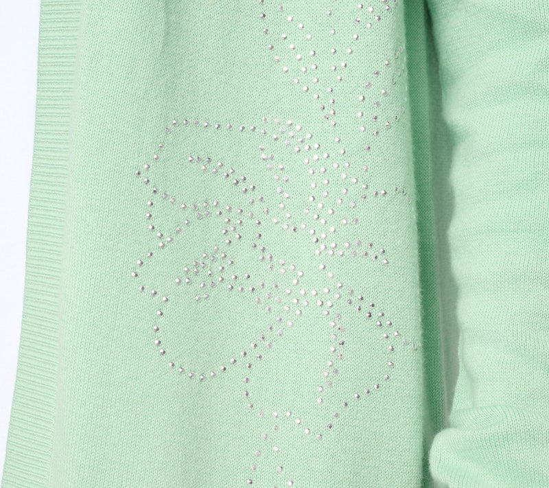 Susan Graver Embellished Open Front Cardigan — View 6